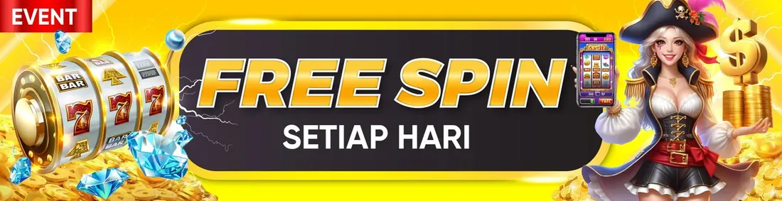 Banner event free spin setiap hari